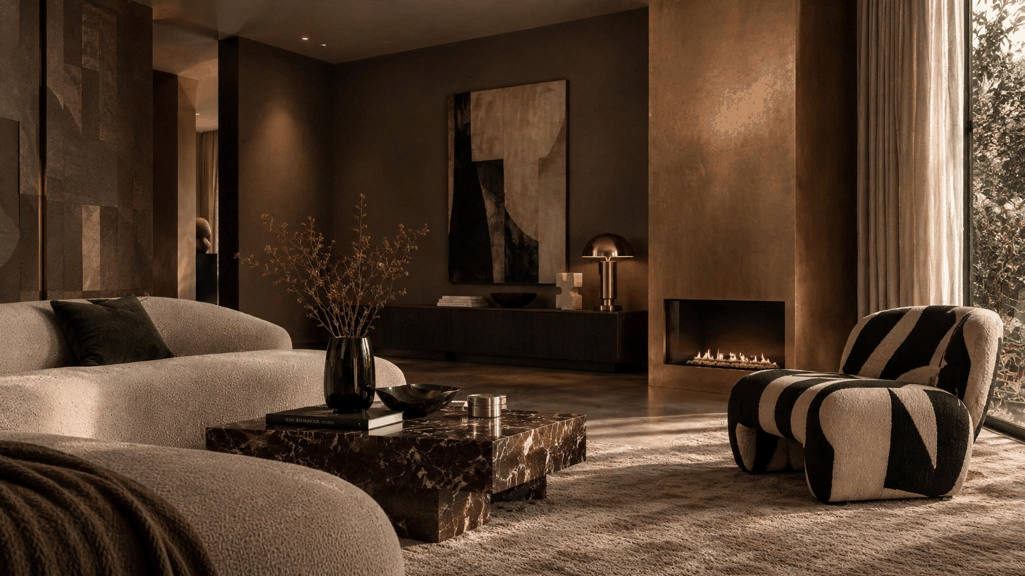 Warm, luxe interieur met textuur, patronen en statement pieces door Minterior Studio